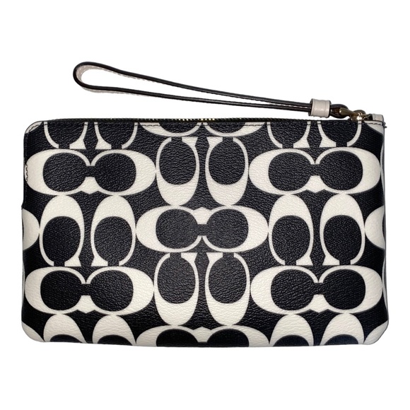 Coach Large Zip Signature Wristlet - Picture 2 of 8